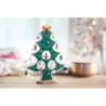 Sapin de Noël personnalisable en bois avec 12 décorations Sapin de Noël personnalisable en bois avec 12 décorations