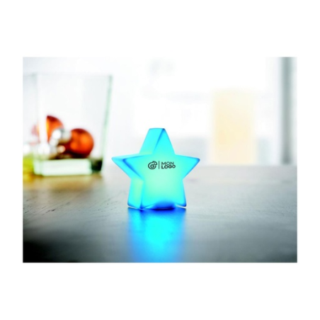 Lampe LED personnalisable en PVC en forme d'étoile
