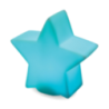 Lampe LED personnalisable en PVC en forme d'étoile Lampe LED personnalisable en PVC en forme d'étoile