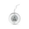 Suspension publicitaire de forme ronde en acier inoxydable avec ruban