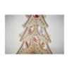 sapin de noël en bois personnalisable avec 10 ornements assortis