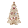 sapin de noël en bois personnalisable avec 10 ornements assortis