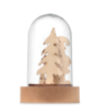 Décoration de Noël personnalisable dans un boîtier en MDF et PET avec lumière LED ROVANI