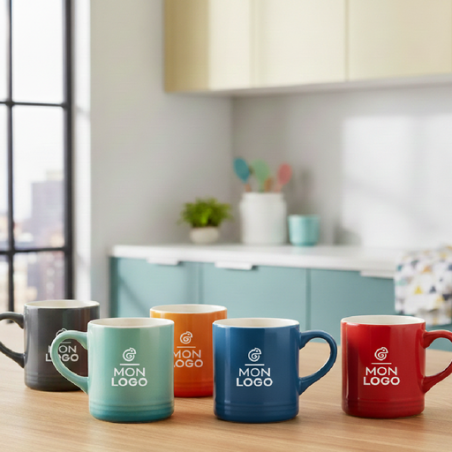 Mug en céramique personnalisable effet ombré Corin 355 ml
