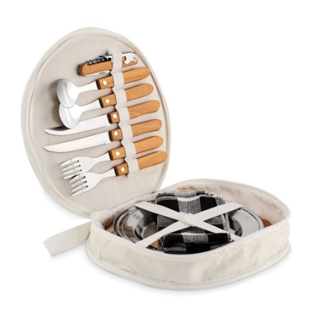Set pique-nique en coton personnalisable pour 2 personnes