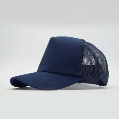 Casquette personnalisable 5 pans Trucker filet 100% coton 280gr - Fabriqué en France - Hexamesh