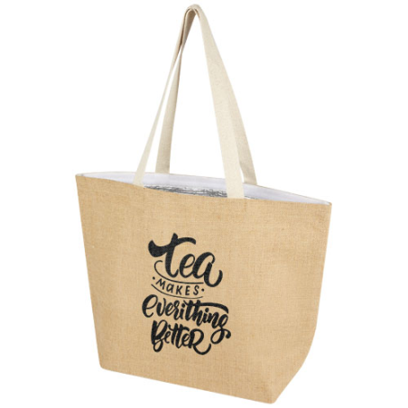 Sac shopping isotherme personnalisable Juta de 12&nbsp;L en jute 300&nbsp;g/m²