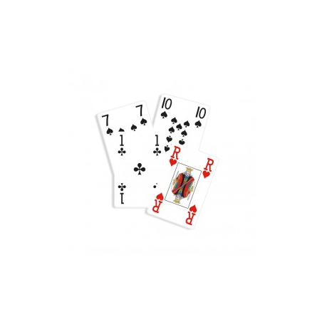 Jeu de belote personnalisable Gros points - 33 cartes