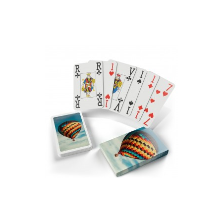 Jeu de bridge personnalisable Gros points - 52 cartes