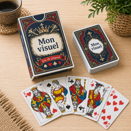 Jeu de piquet personnalisables - 36 cartes