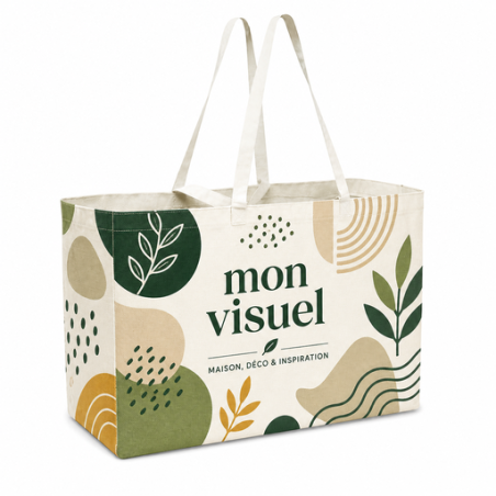 sac cabas personnalisable horizontale XXL en PP laminé 140g/m2 Cabalys