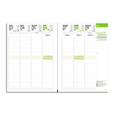 Agenda de bureau publicitaire Londres (195 x 265 mm)