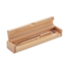 Stylo bille personnalisable en bambou dans son coffret en bambou - ETNA Stylo bille personnalisable en bambou dans son coffret en bambou - ETNA