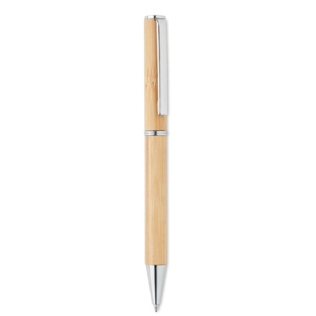 Stylo bille personnalisable avec mécanisme twist en bambou - NAIRA