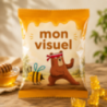Sachet personnalisable d'oursons XXL au miel