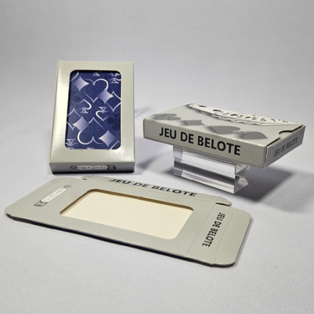 Jeu de cartes personnalisable Belotte Dès 1 pièce 33 cartes - Imprimé en France