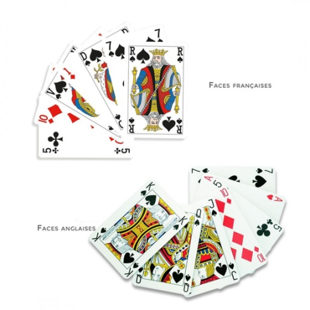 Jeu de cartes personnalisable bridge Dès 1 pièce 55 cartes - Imprimé en France