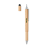 Stylo stylet personnalisé en bambou avec niveau à bulle, règle et embouts de tournevis - TOOLBAM Stylo stylet personnalisé en bambou avec niveau à bulle, règle et embouts de tournevis - TOOLBAM