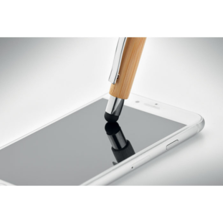 Stylo stylet personnalisable en bambou - BAYBA
