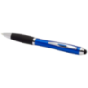 Stylo stylet publicitaire en plastique recyclé RCS avec corps coloré et grip noir (encre noire) Nash Stylo stylet publicitaire en plastique recyclé RCS avec corps coloré et grip noir (encre noire) Nash
