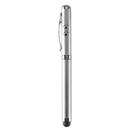 Stylo stylet personnalisé en métal avec pointeur laser - encre noire - TRIOLUX