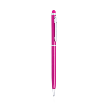 Stylo stylet personnalisable en aluminium - encre bleue - Byzar