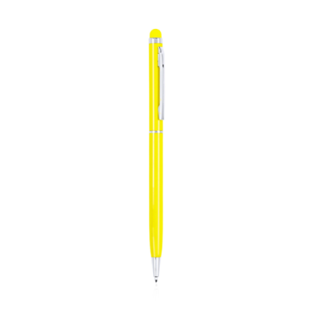 Stylo stylet personnalisable en aluminium - encre bleue - Byzar