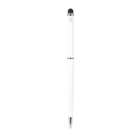 Stylo stylet personnalisé en aluminium recyclé GRS - encre bleue - Winker