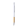 Stylo stylet personnalisable en aluminum et grip en bambou - encre bleue - Zabox Stylo stylet personnalisable en aluminum et grip en bambou - encre bleue - Zabox