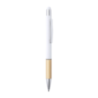 Stylo stylet personnalisable en aluminum et grip en bambou - encre bleue - Zabox Stylo stylet personnalisable en aluminum et grip en bambou - encre bleue - Zabox