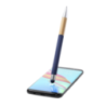 Stylo stylet personnalisable en aluminum et grip en bambou - encre bleue - Zabox Stylo stylet personnalisable en aluminum et grip en bambou - encre bleue - Zabox