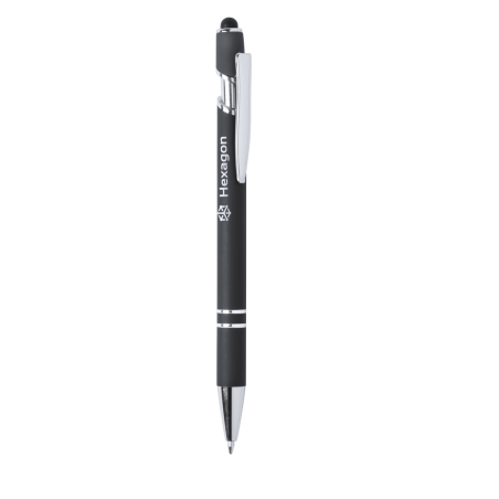 Stylo stylet publicitaire en aluminium pour gravure - encre bleue - Lekor