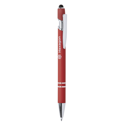 Stylo stylet publicitaire en aluminium pour gravure - encre bleue - Lekor