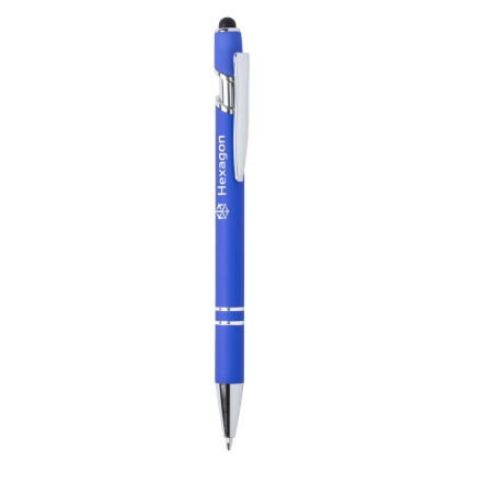 Stylo stylet publicitaire en aluminium pour gravure - encre bleue - Lekor