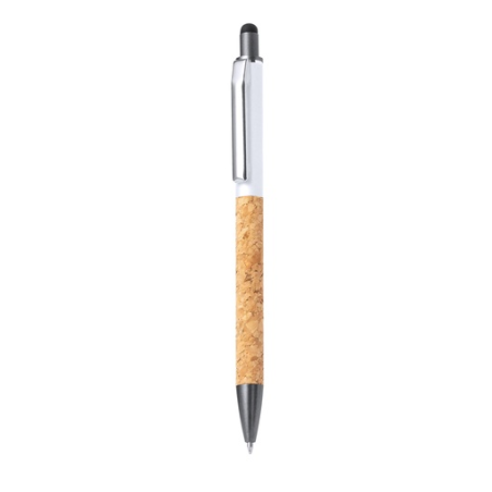 Stylo stylet personnalisable en aluminium et liège - Moson