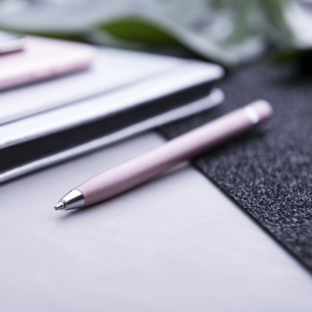 Stylo stylet personnalisable en aluminium - encre bleue - Mulent
