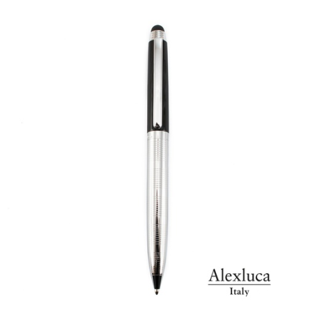 Stylo stylet personnalisé en métal dans son coffret - encre bleue - Lantey