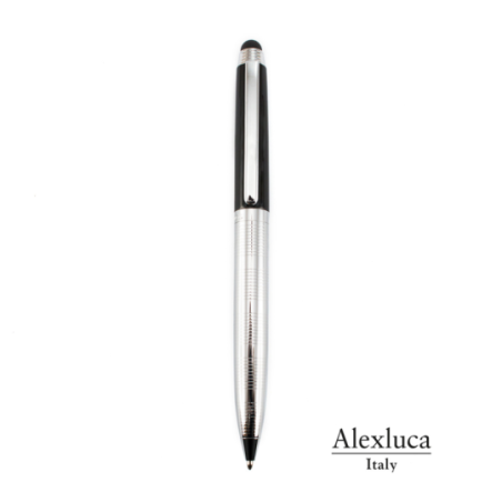 Stylo stylet personnalisé en métal dans son coffret - encre bleue - Lantey