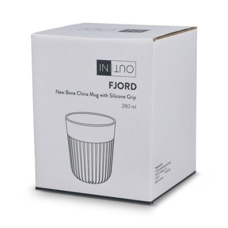 Tasse personnalisable en porcelaine fine premium avec manchon en silicone 280 ml - Oslo