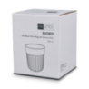 Tasse personnalisable en porcelaine fine premium avec manchon en silicone 280 ml - Oslo