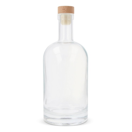 Bouteille d'eau personnalisable 500ML avec bouchon en bois FSC