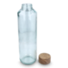Bouteille en verre recyclé personnalisable 650ml avec bouchon en bois - Made in Europe - ReuuZ Bouteille en verre recyclé personnalisable 650ml avec bouchon en bois - Made in Europe - ReuuZ