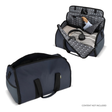 Sac personnalisable de voyage et d'affaire avec housse de vêtement et pochette de chaussure intégrés en PU 210D