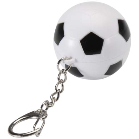 Baume à lèvres publicitaire à la vanille en forme de&nbsp;ballon de football Rami avec FPS&nbsp;15 et porte-clés