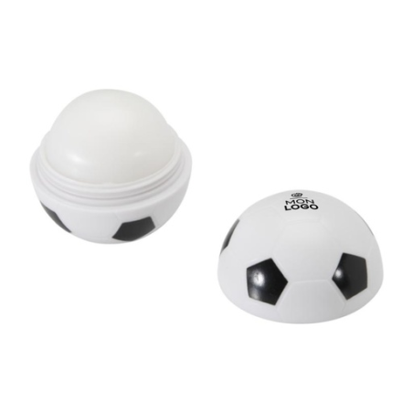 Baume à lèvres publicitaire à la vanille en forme de&nbsp;ballon de football Zuri avec FPS&nbsp;15