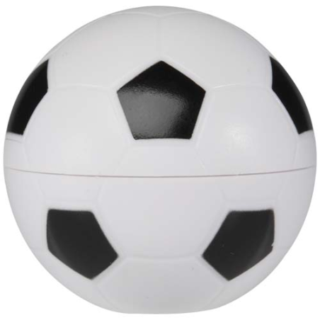 Baume à lèvres publicitaire à la vanille en forme de&nbsp;ballon de football Zuri avec FPS&nbsp;15