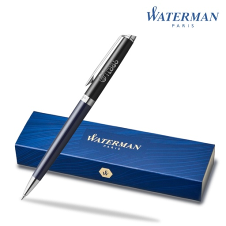 Stylo roller personnalisé Waterman avec habillage palladium - Hemisphere