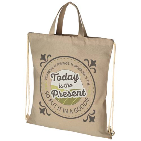 Sac à dos personnalisé recyclé 210 g/m² Pheebs avec cordon de serrage 6L