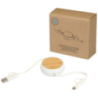 Câble rétractable 5 en 1 Chechia de 100 cm en plastique recyclé pour la synchronisation des données et la charge rapide de 45 W Câble rétractable 5 en 1 Chechia de 100 cm en plastique recyclé pour la synchronisation des données et la charge rapide de 45 W