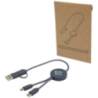 Câble 5 en 1 Citala en plastique recyclé de 30 cm pour la synchronisation des données et la charge rapide de 27 W Câble 5 en 1 Citala en plastique recyclé de 30 cm pour la synchronisation des données et la charge rapide de 27 W